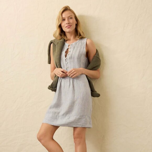 Faherty Linen Dress - Picture 1 of 4